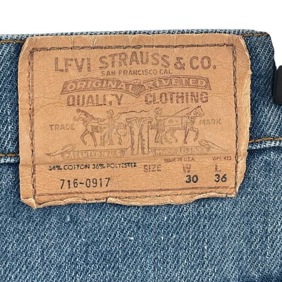 Vintage Levi's 917 Boot Cut Jeans Orange Tab SF 207 Made in the USA | 29" x 29" - Picture 11 of 16